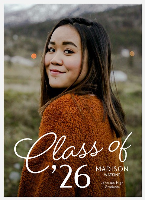  Monoline Script Graduation Cards