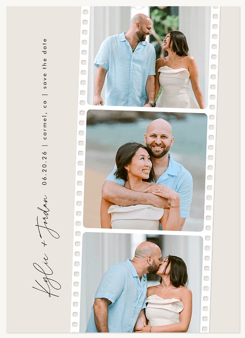 Photostrip Collage Save the Date Cards