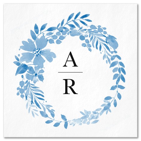 Wildflower Monogram Custom Napkins