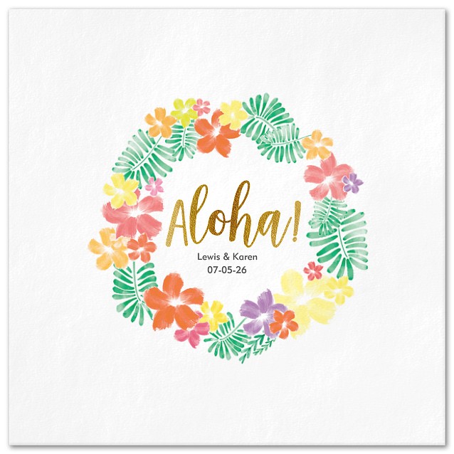 Aloha Custom Napkins