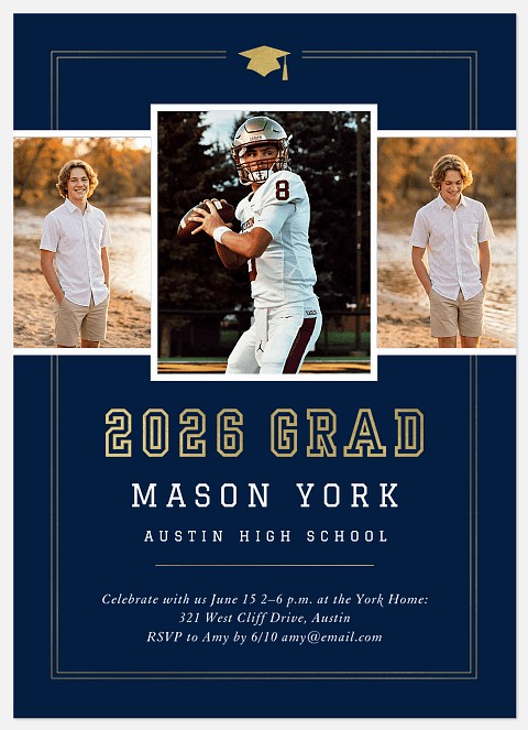 Varsity Trio Graduation Cards