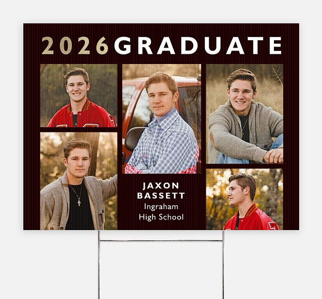 Golden Highlight Graduation Yard Signs