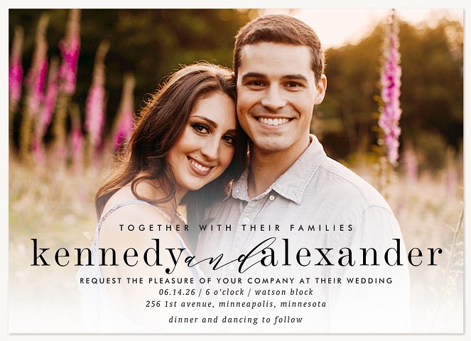 Stylish Celebration Wedding Invitations