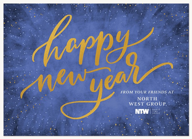 Speckled Burst Business Holiday Cards