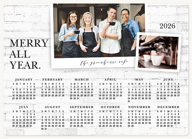 Painted Brick Holiday & Christmas Magnet Cards