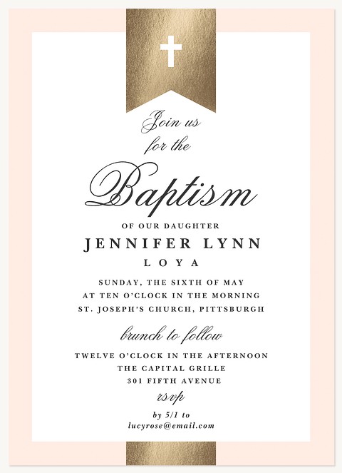 Banner Baptism Baptisms & Christening Invitations