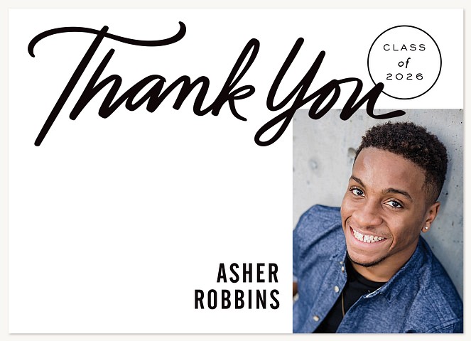 Styled Graduate Graduation Thank You Cards