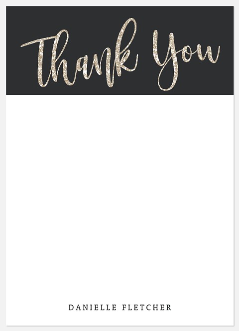  Festive Sparkle Thank You Cards 