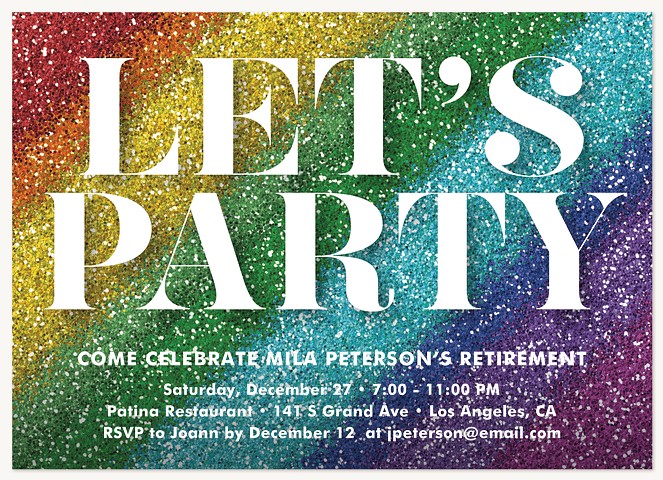 Sparkle & Shine Party Invitations