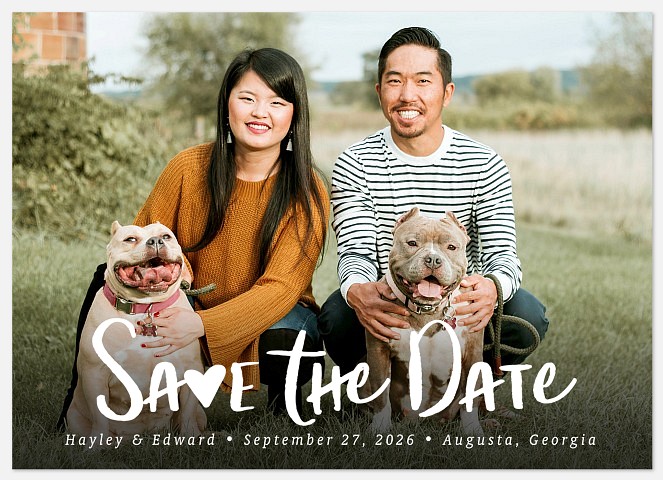 Sweetheart Save the Date Photo Cards