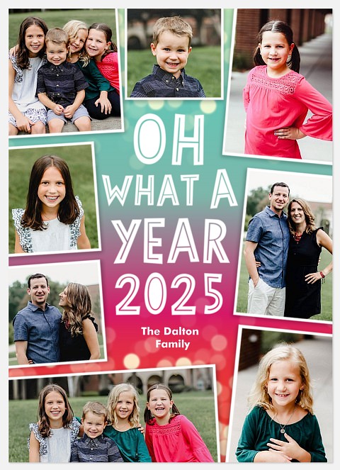 Vibrant Year Holiday Photo Cards