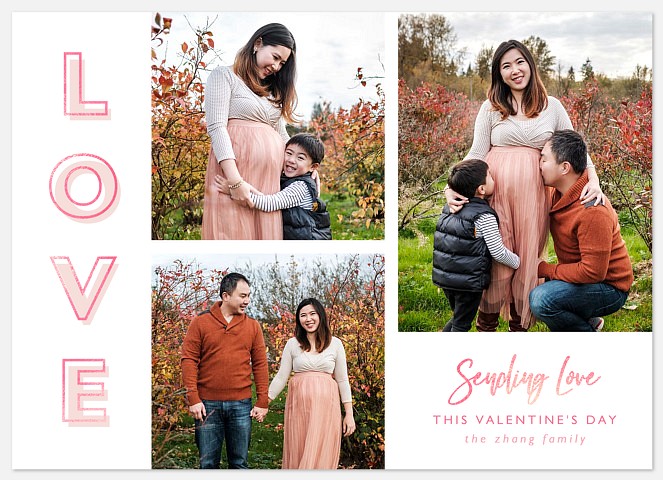 Sparking Love Valentine Photo Cards