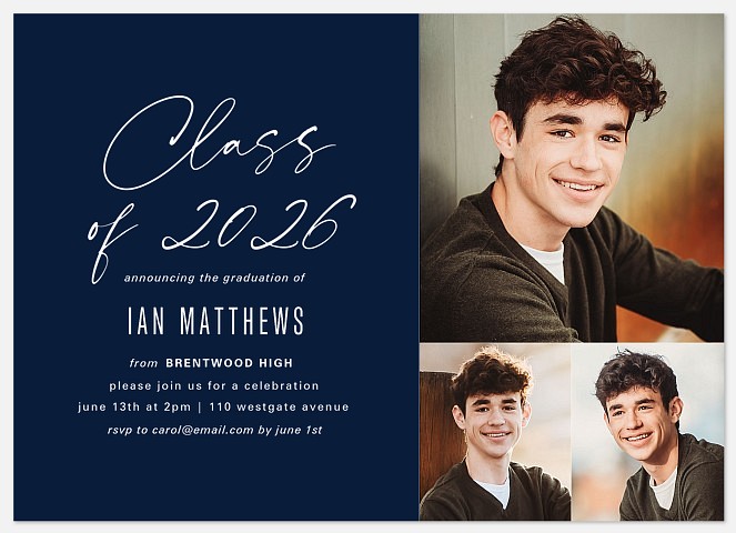 Signature Side Graduation Cards