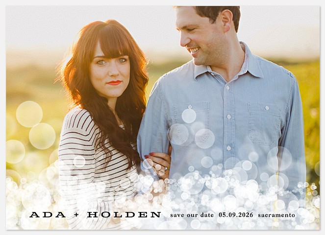 Bubbles Save the Date Photo Cards