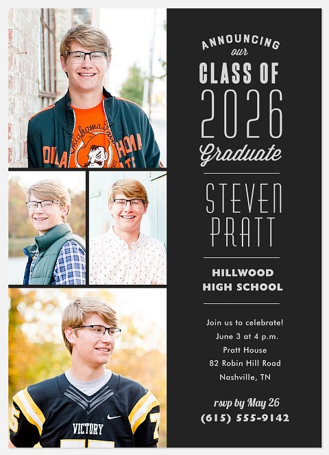 Collegiate Stack Graduation Cards