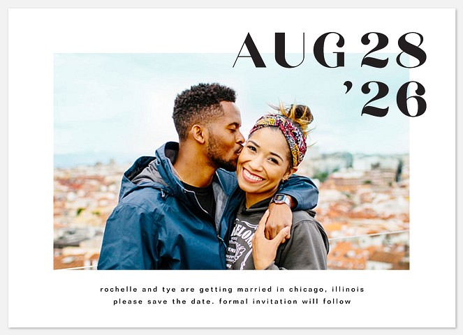 Modern Minimalism Save the Date Photo Cards