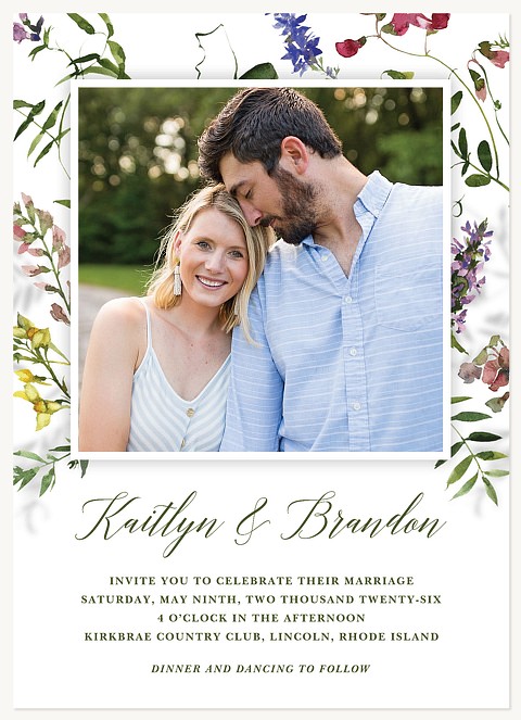 Garden Enchantment Wedding Invitations