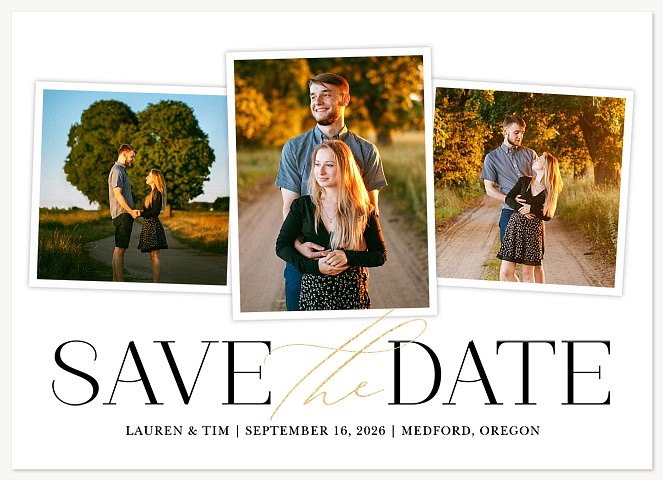 Elegant Reminder Save the Date Cards