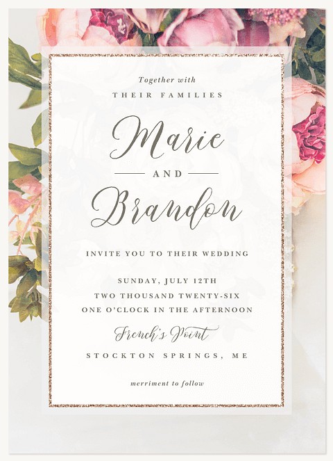 Vintage Blooms Wedding Invitations