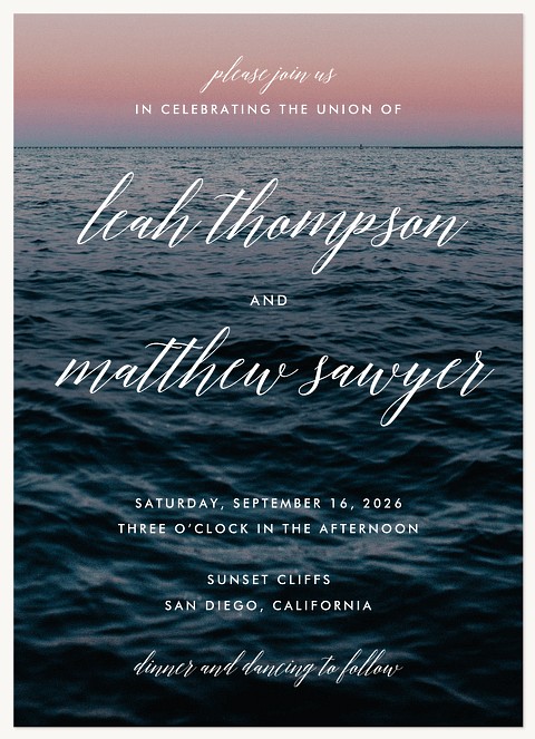 Ocean Tides Wedding Invitations