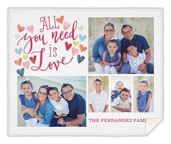 Love Is All You Need Custom Blankets
