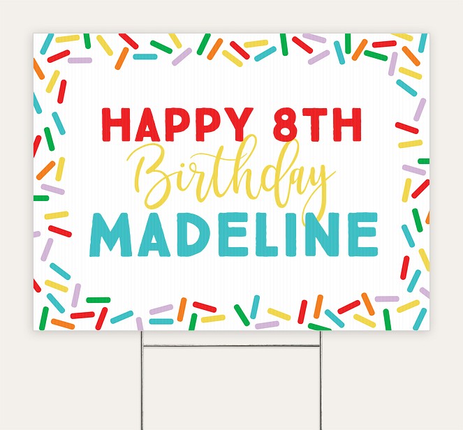 Sprinkles Custom Yard Signs