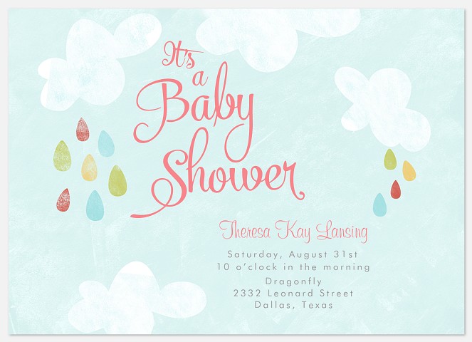 Happy Showers Baby Shower Invitations