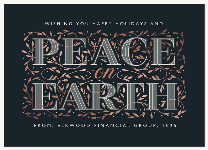 Graceful Peace Business Holiday Cards