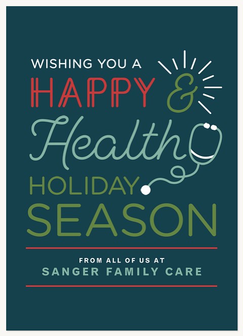 Wellness Wishes Business Holiday Cards