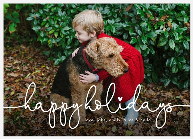 Heartfelt Holiday Holiday Photo Cards