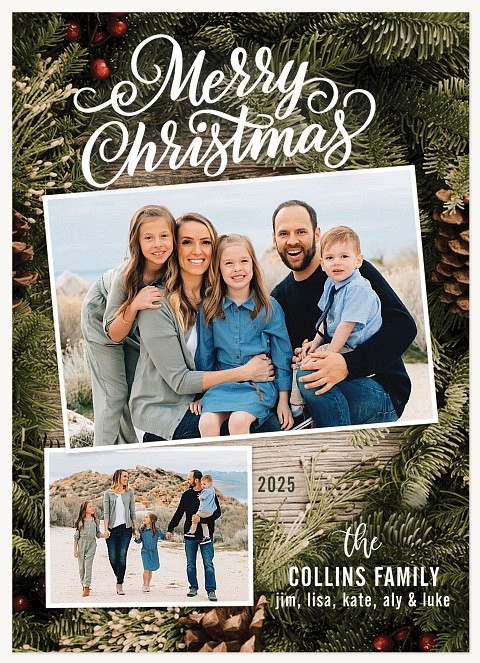 Evergreen Duo Christmas Cards