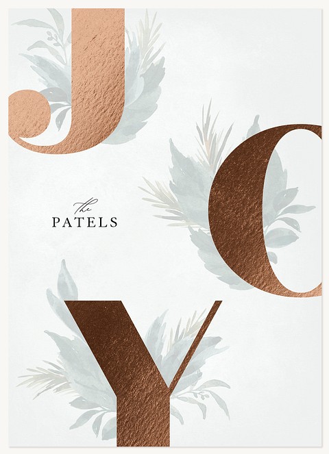 Joyful Elegance Personalized Holiday Cards