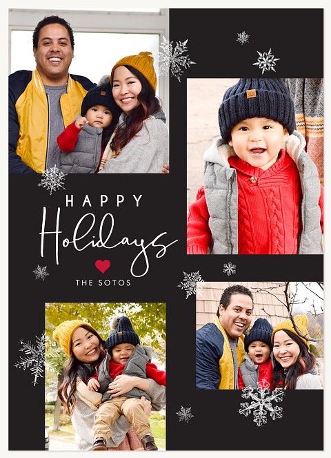 Snowfrost Flurry Photo Holiday Cards