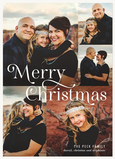 Yuletide Grid Christmas Cards