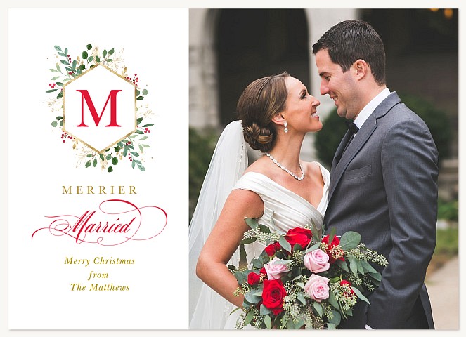 Merrier Married Christmas Cards