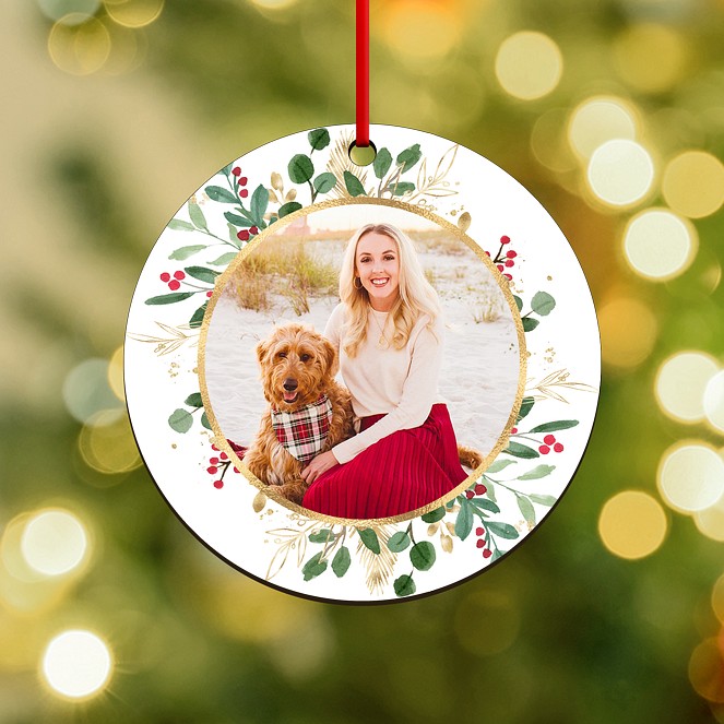 Holly Greens Personalized Ornaments