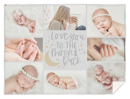To The Moon Custom Blankets