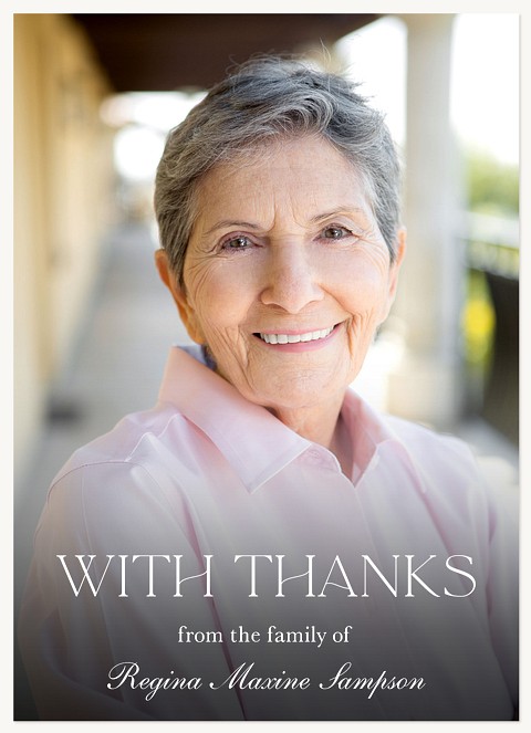 Peaceful Memory Memorial & Sympathy Cards