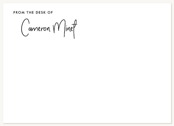 Simple Signature Stationery