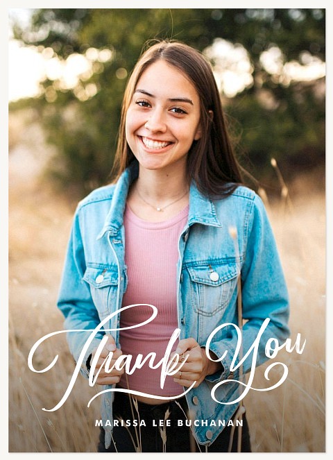 Hand Lettered Thanks Thank You Cards 