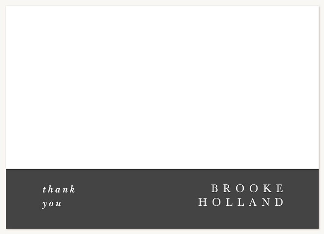 Sophisticated Memo Thank You Cards 