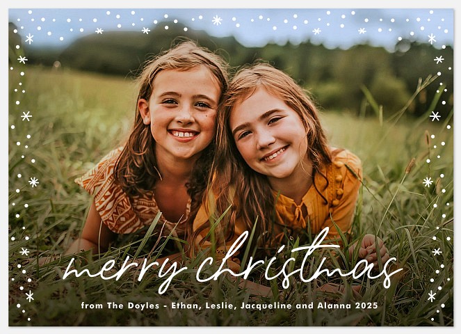 Frosty Fringe Holiday Photo Cards