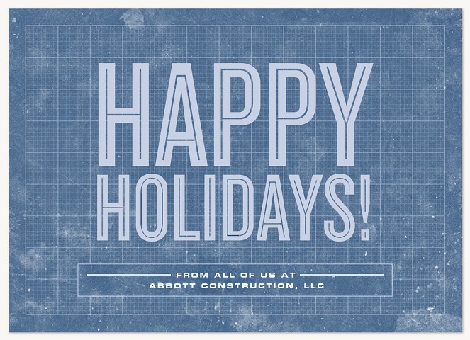 Blueprint Holiday Business Holiday Cards