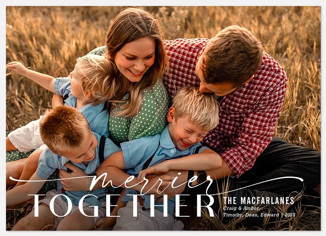 Merrier Together Holiday Photo Cards