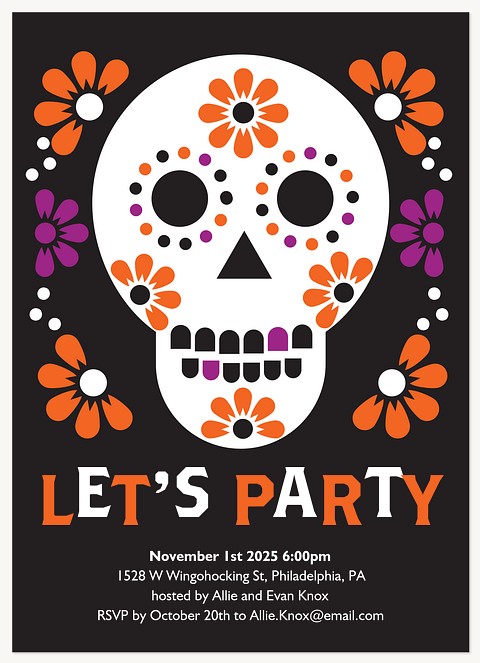 Calavera Celebration Halloween Cards