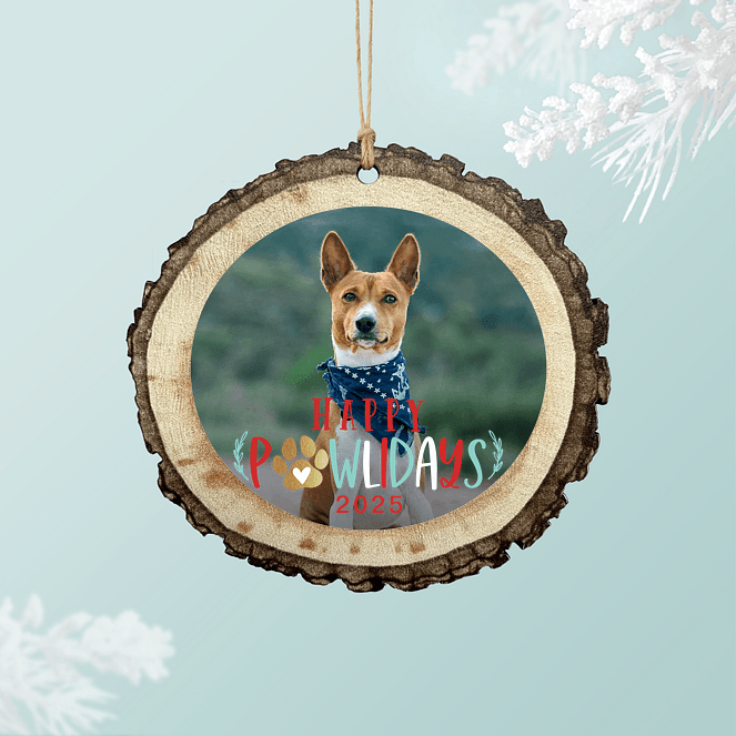 Happy Pawlidays Personalized Ornaments