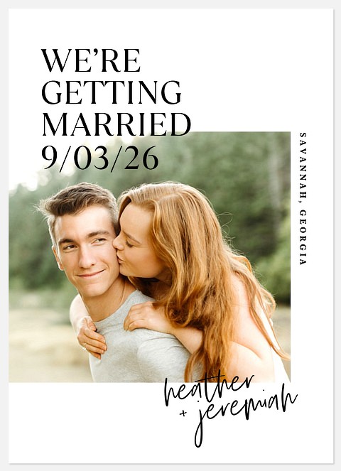 Simply Signed Save the Date Photo Cards