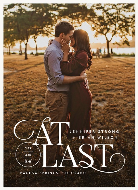 At Last Save the Date Cards