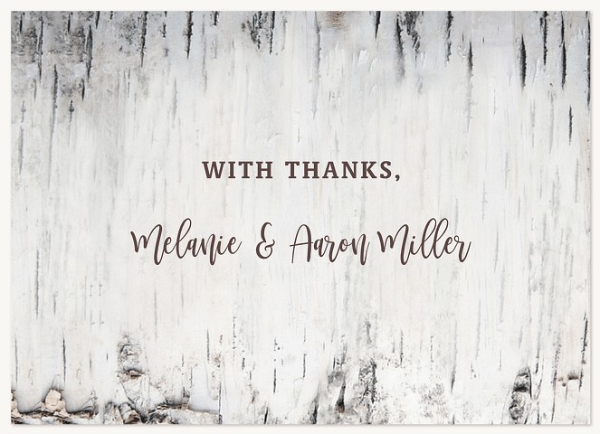 Weathered Wood Thank You Cards 