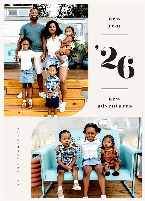 Modern Adventures Personalized Holiday Cards